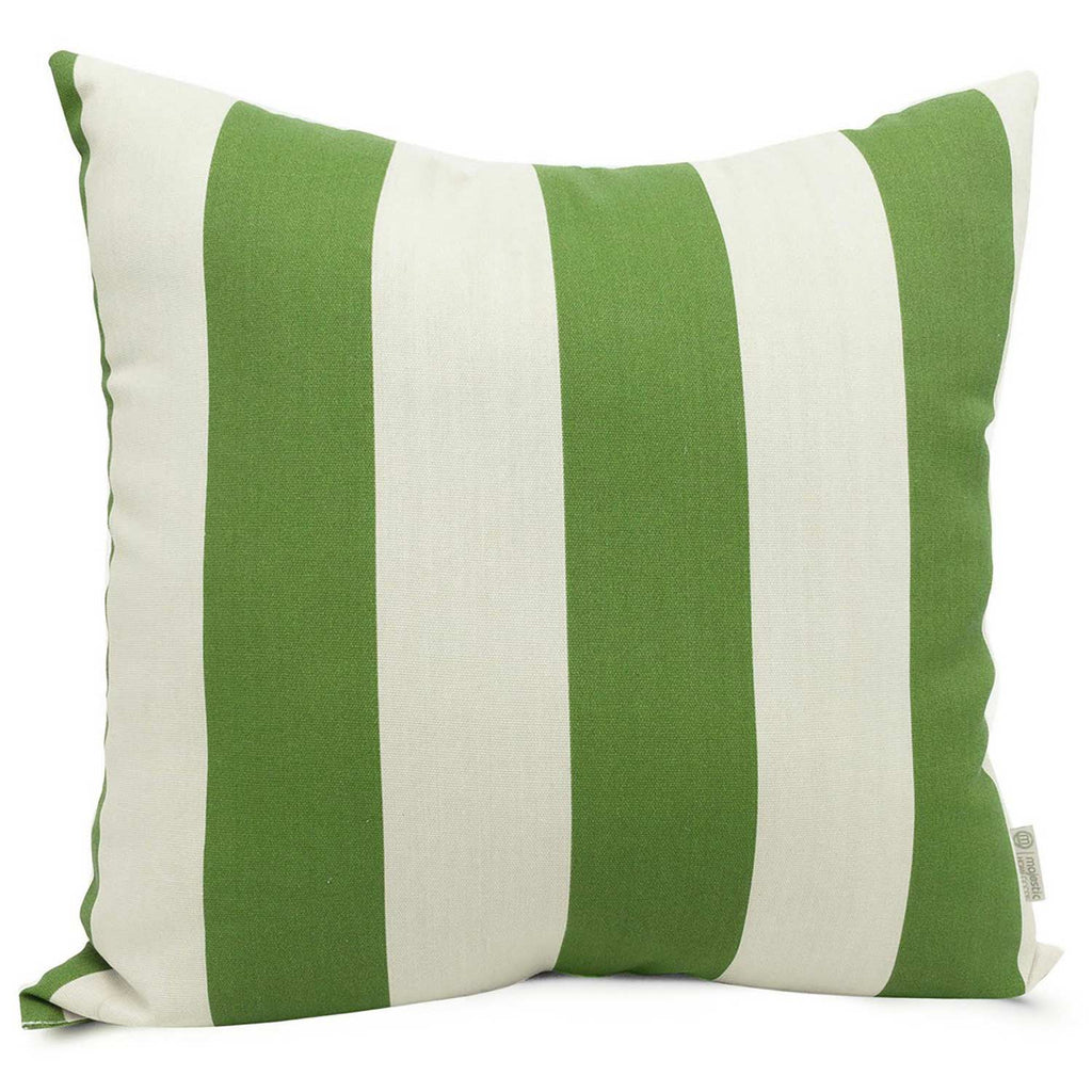 Vertical Stripe Outdoor Throw Pillow - Sage Green (Lg)