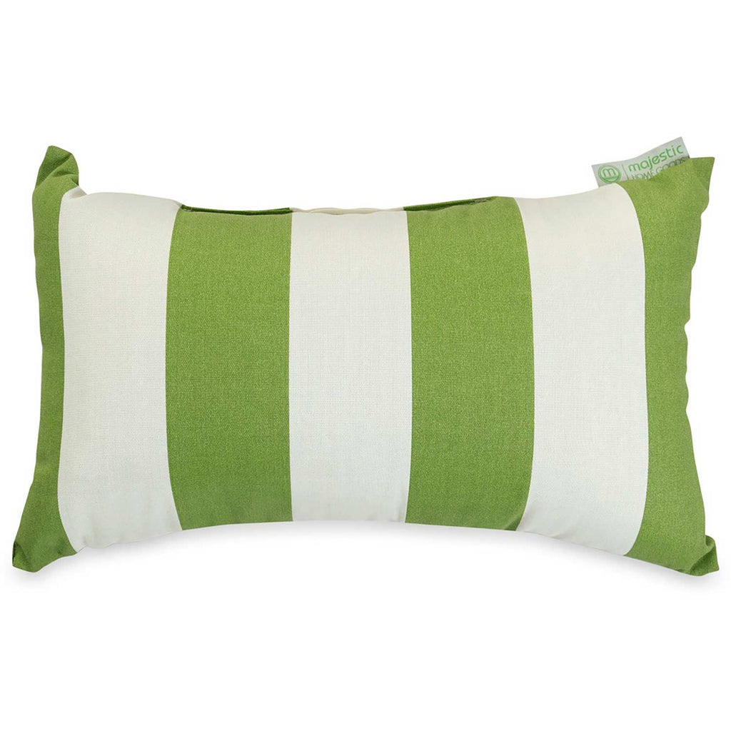 Vertical Stripe Outdoor Throw Pillow - Sage Green (Sm)