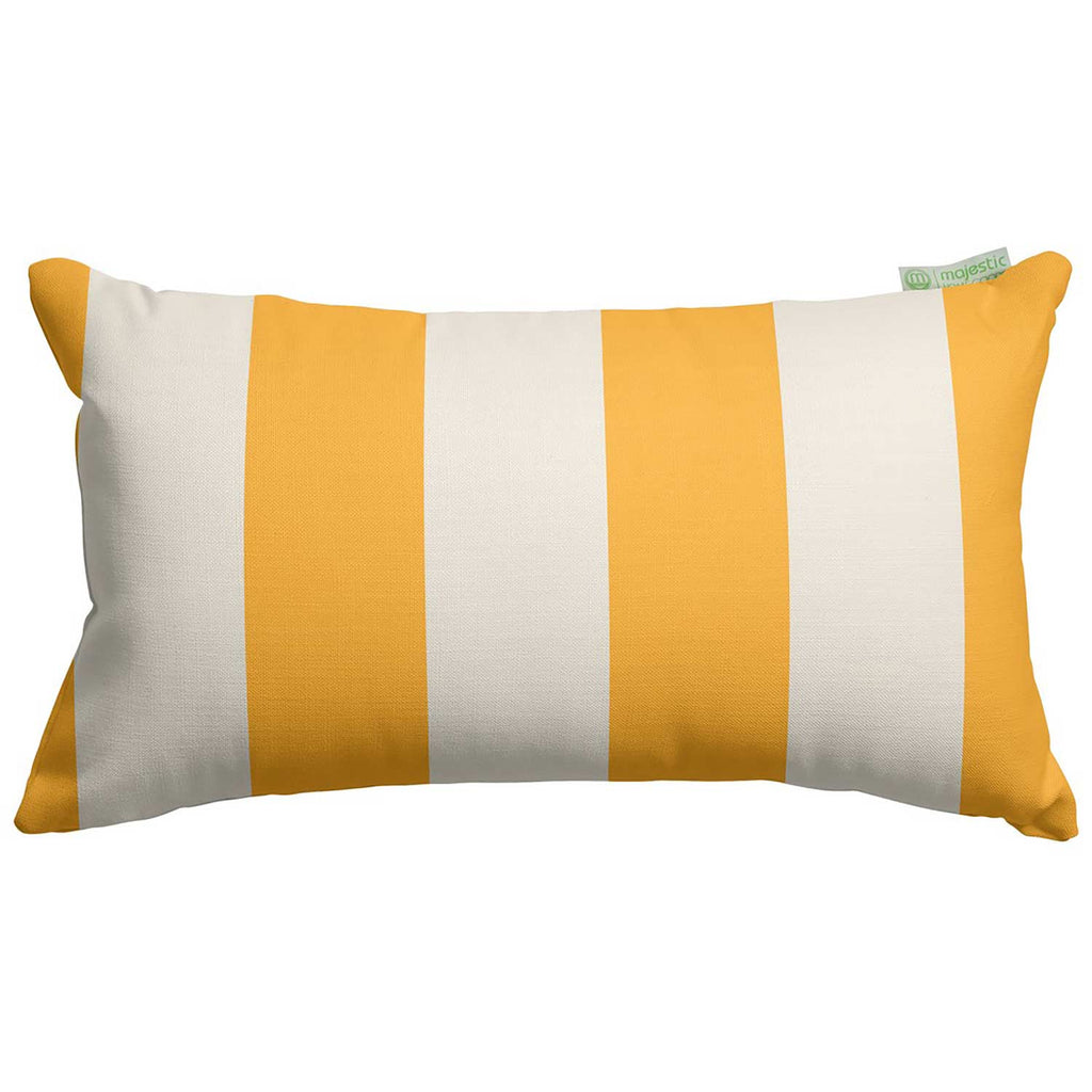 Vertical Stripe Outdoor Throw Pillow - Yellow (Sm)