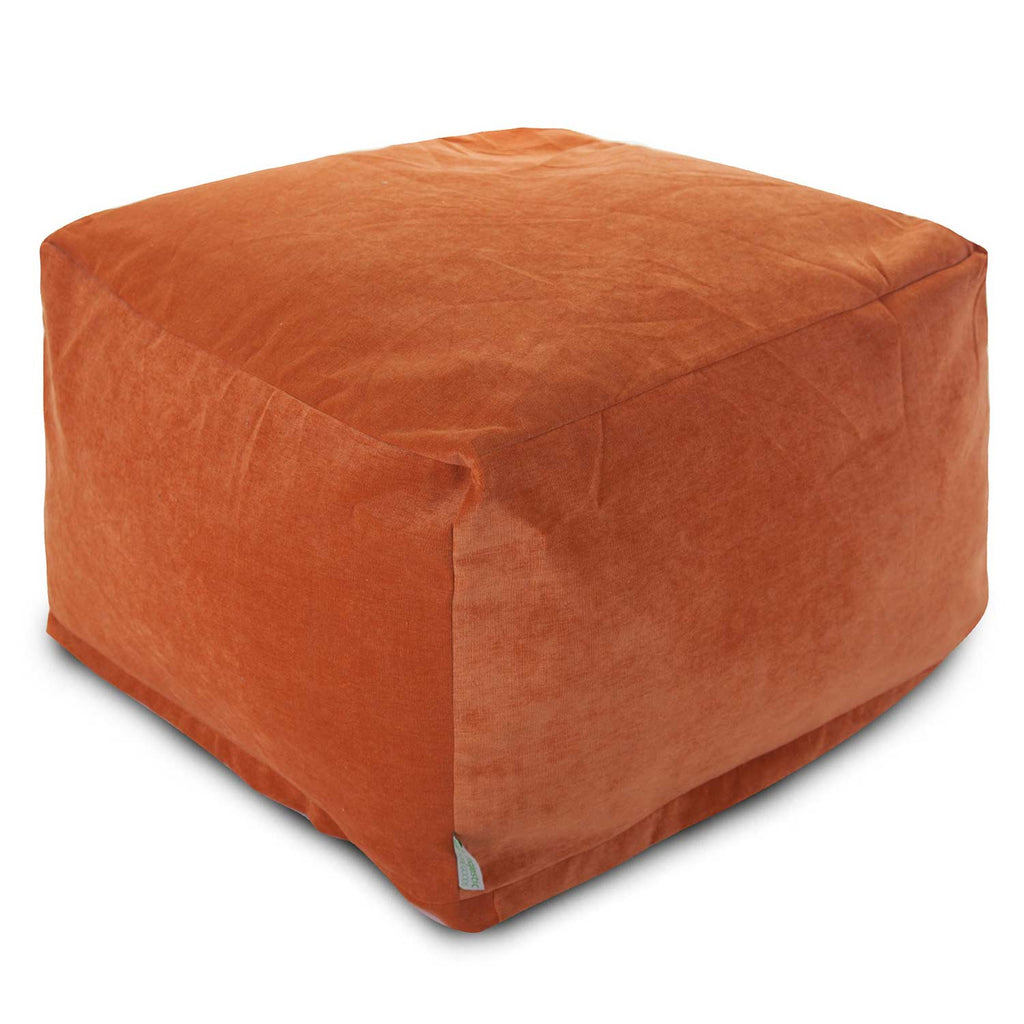 Villa Bean Bag Ottoman - Orange (Lg)