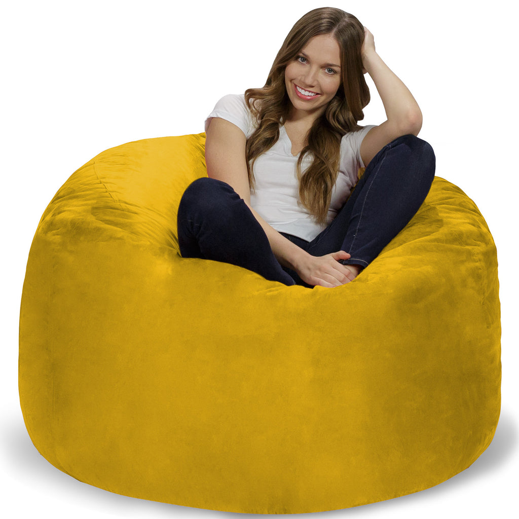 Relax Sacks 4' Big Bean Bag Chair - Canary Yellow