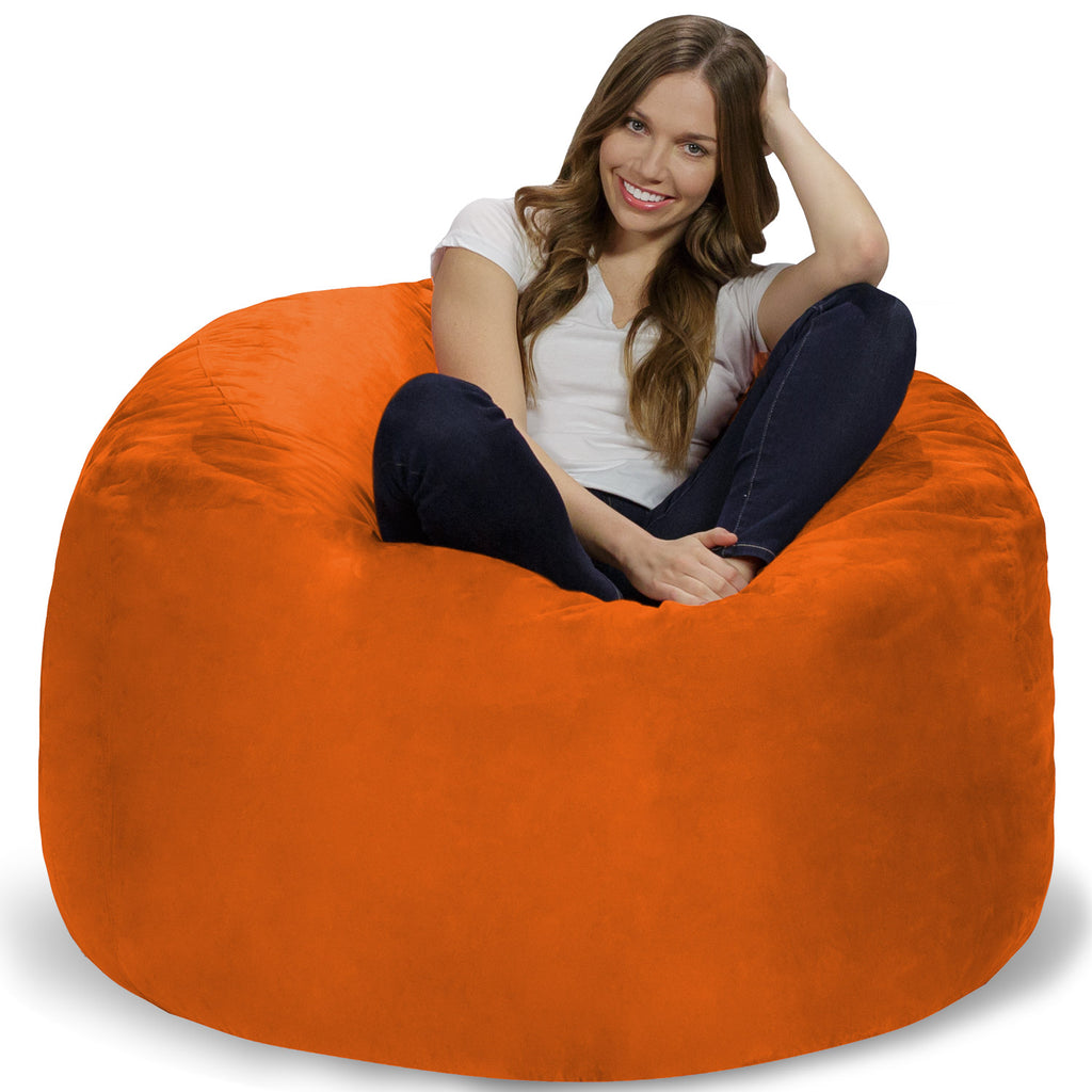 Relax Sacks 4' Big Bean Bag Chair - Orange