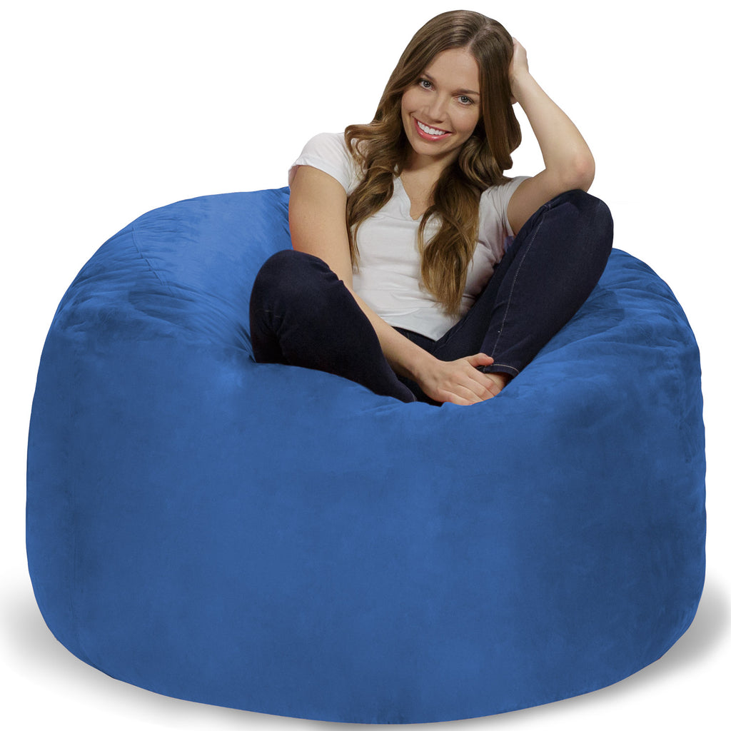 Relax Sacks 4' Big Bean Bag Chair - Royal Blue
