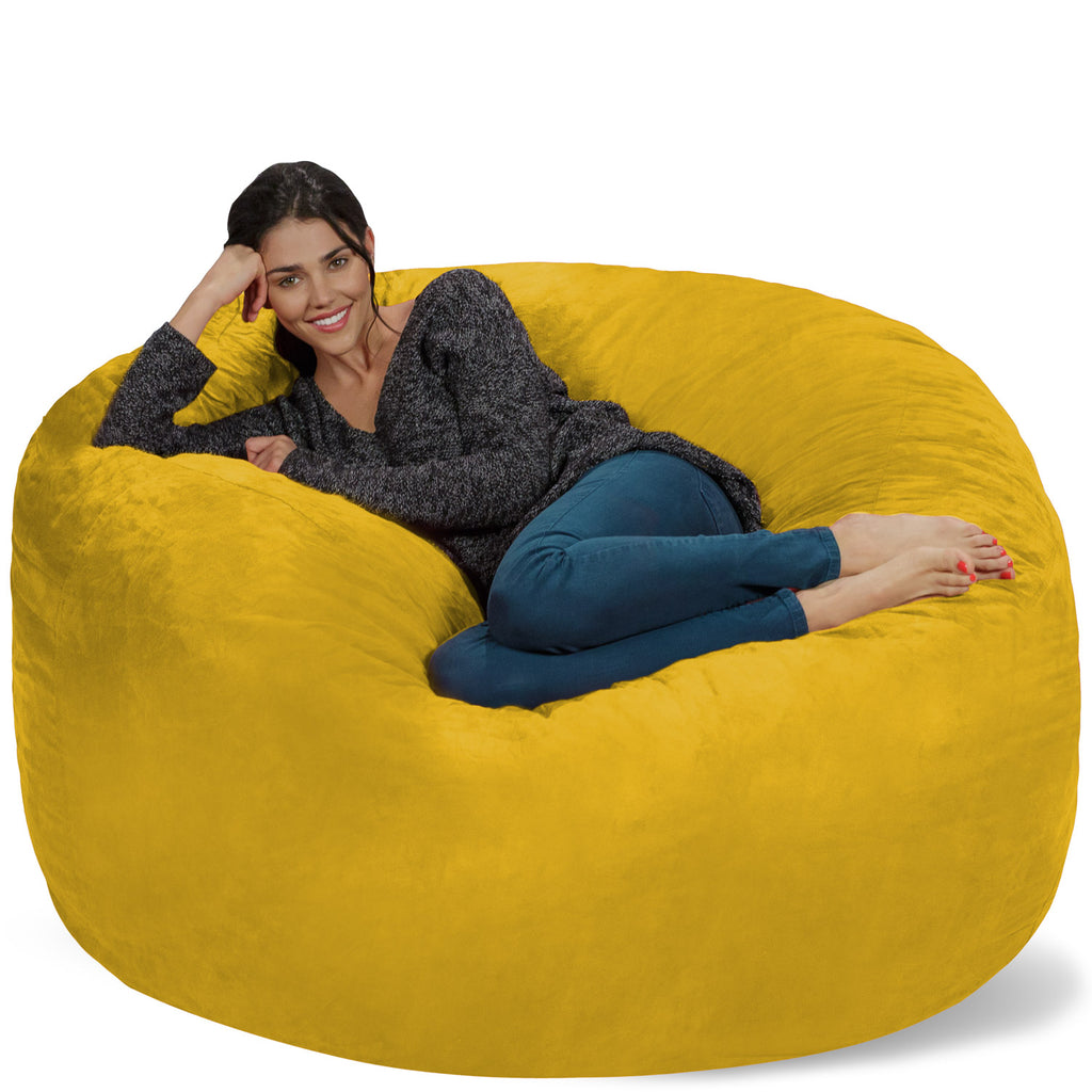 Relax Sacks 5' Oversized Bean Bag Chair - Canary Yellow