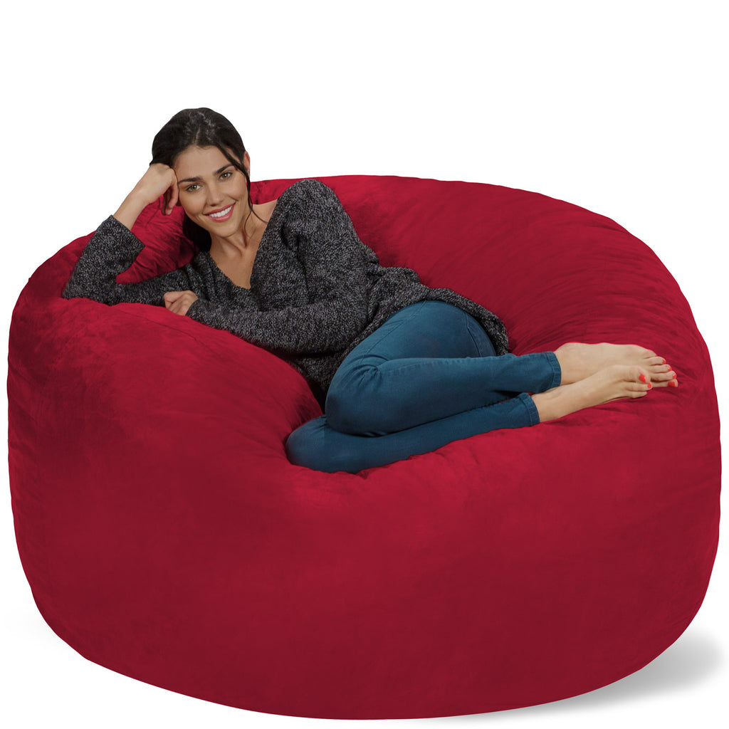 Relax Sacks 5' Oversized Bean Bag Chair - Cinnabar Red
