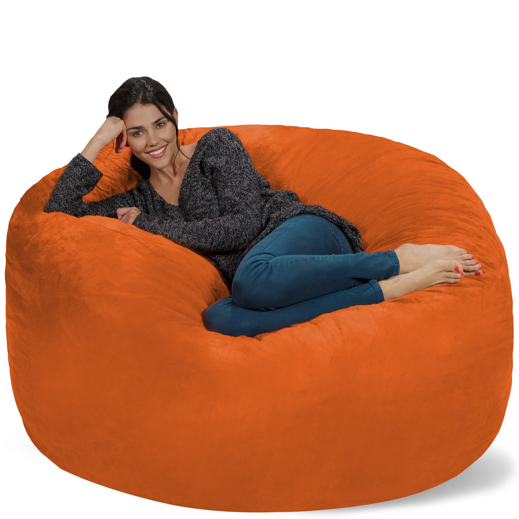 Relax Sacks 5' Oversized Bean Bag Chair - Orange