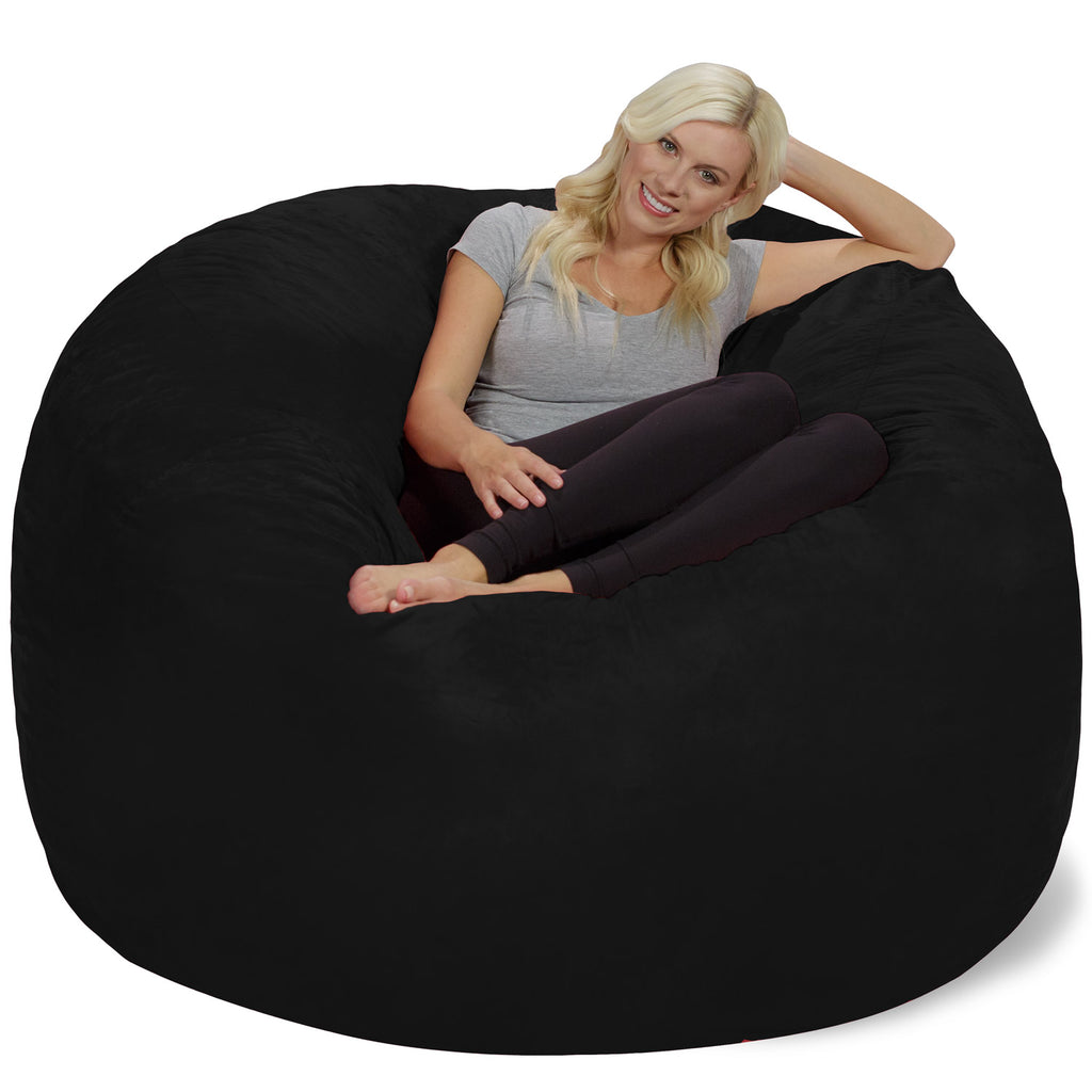 Relax Sacks 6' Large Bean Bag Chair - Black
