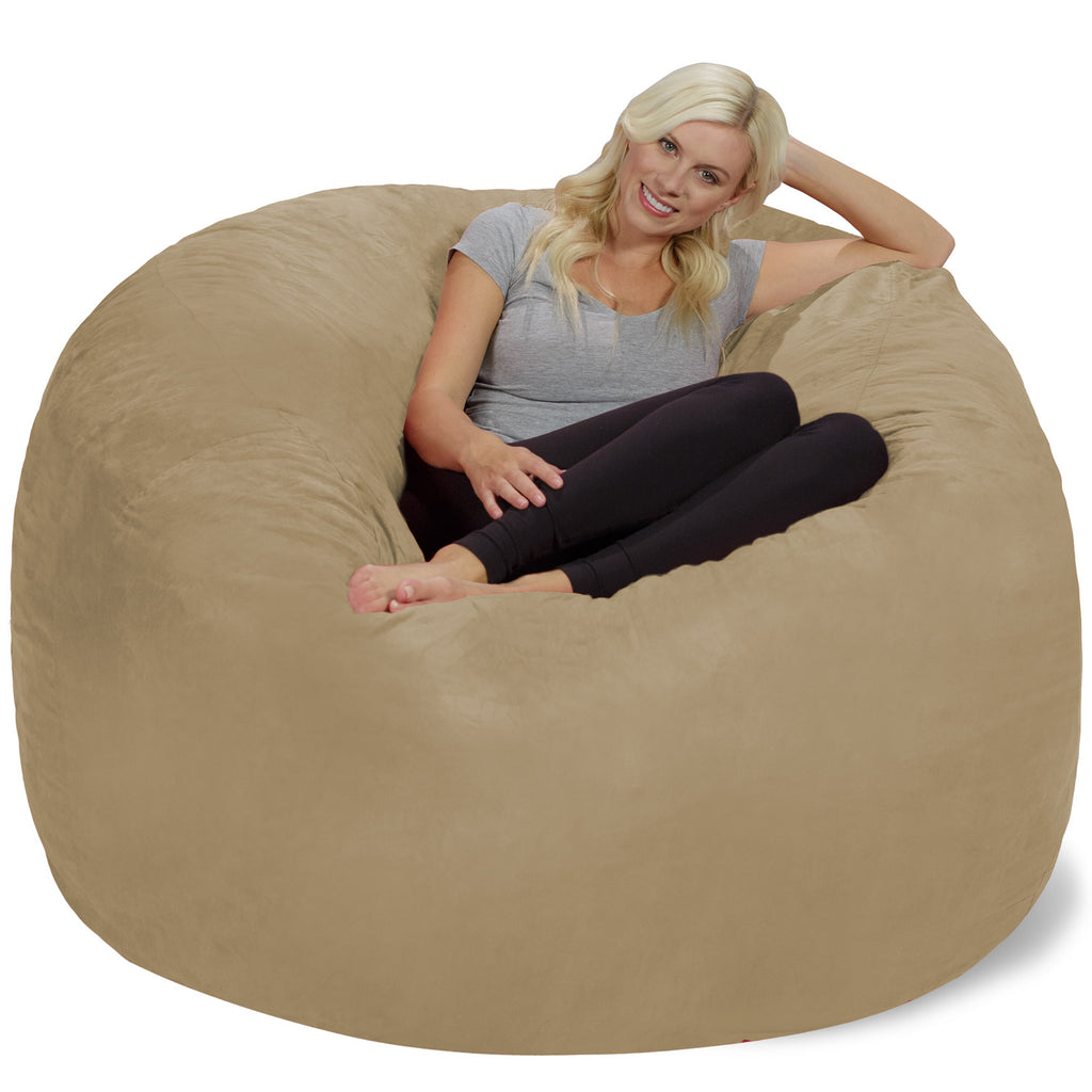 Relax Sacks 6' Large Bean Bag Chair - Camel Tan