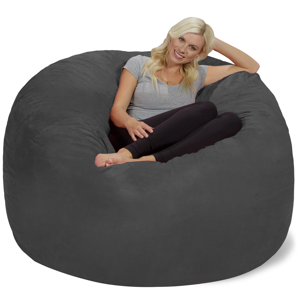 Relax Sacks 6' Large Bean Bag Chair - Charcoal Gray