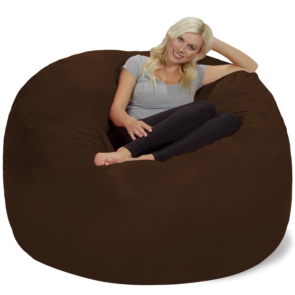 Relax Sacks 6' Large Bean Bag Chair - Chocolate Brown