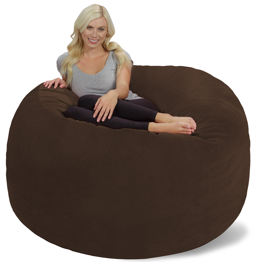 Relax Sacks 6' Large Bean Bag Chair - Dark Chocolate