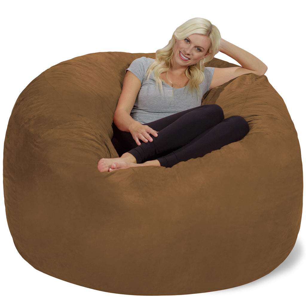 Relax Sacks 6' Large Bean Bag Chair - Earth Brown