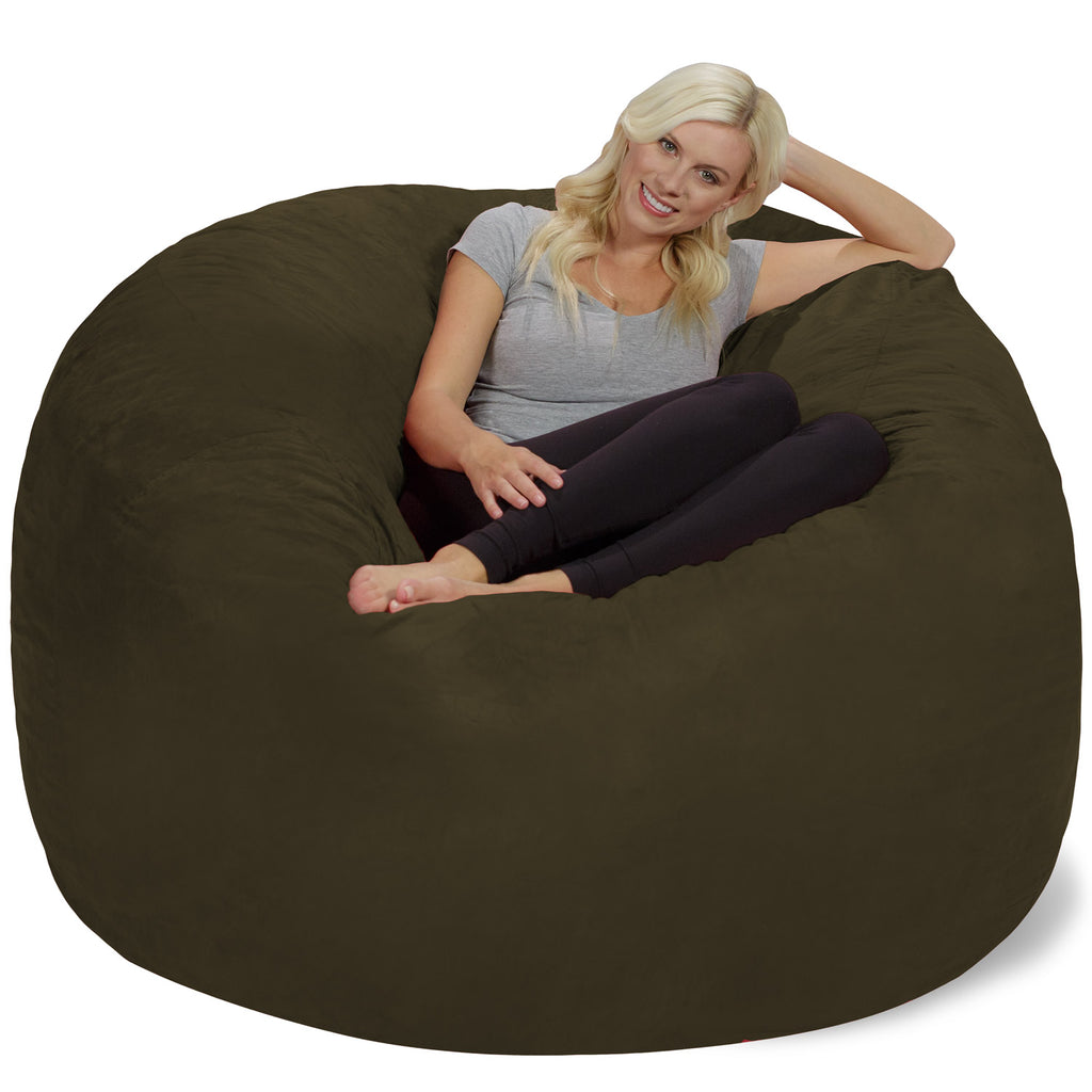 Relax Sacks 6' Large Bean Bag Chair - Olive Green