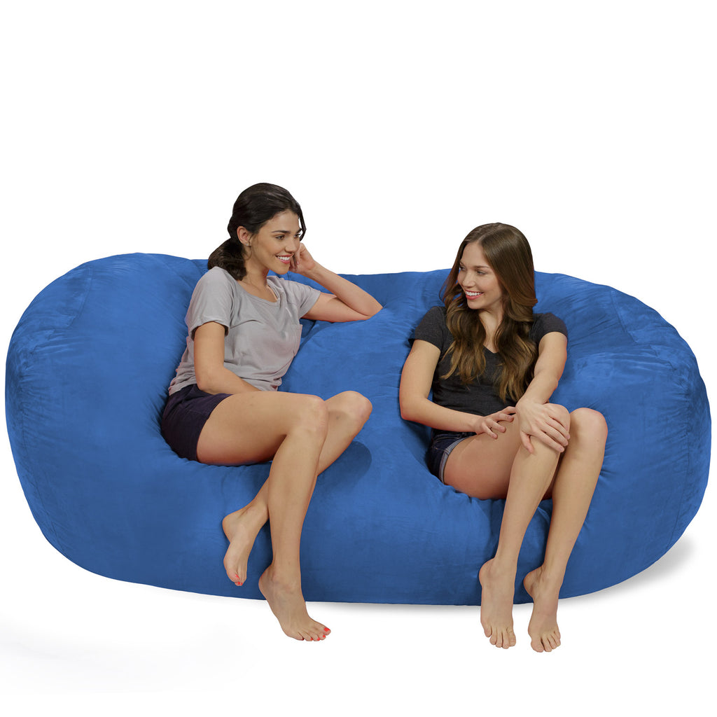 Relax Sacks 7.5' Giant Bean Bag Couch - Royal Blue