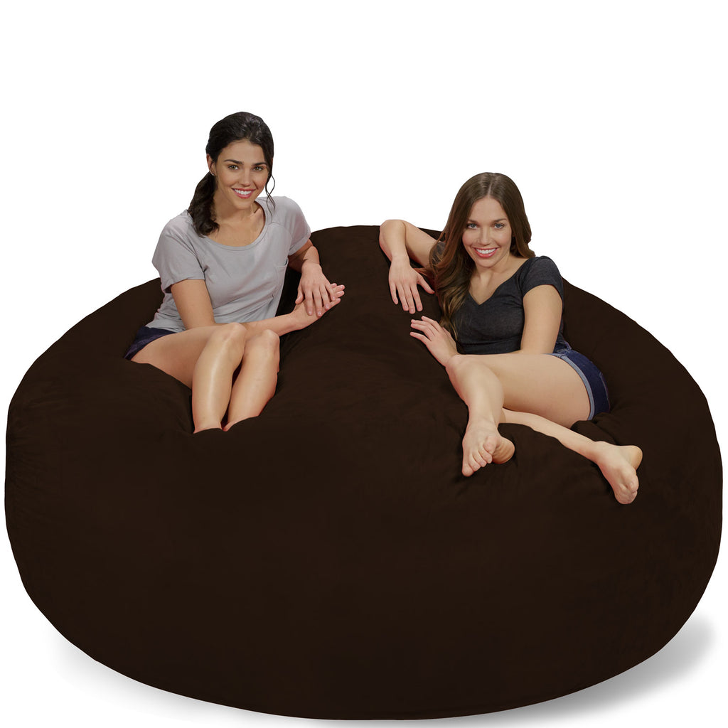 Relax Sacks 7' Giant Bean Bag Chair - Chocolate Brown