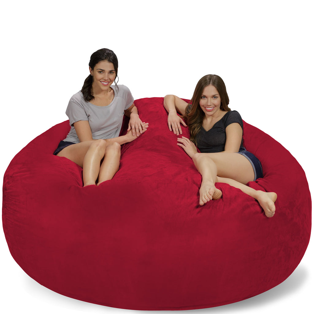 Relax Sacks 7' Giant Bean Bag Chair - Cinnabar Red