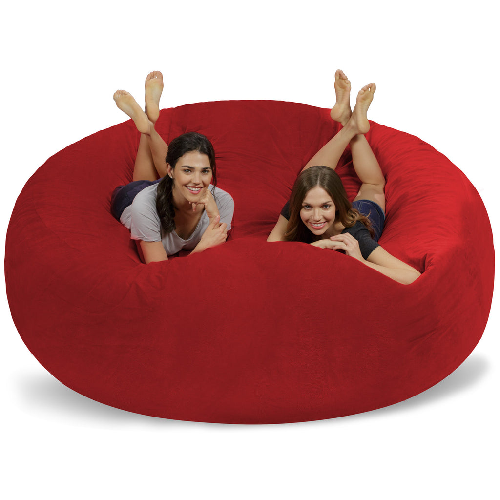Relax Sacks 8' Huge Bean Bag Chair - NY Red