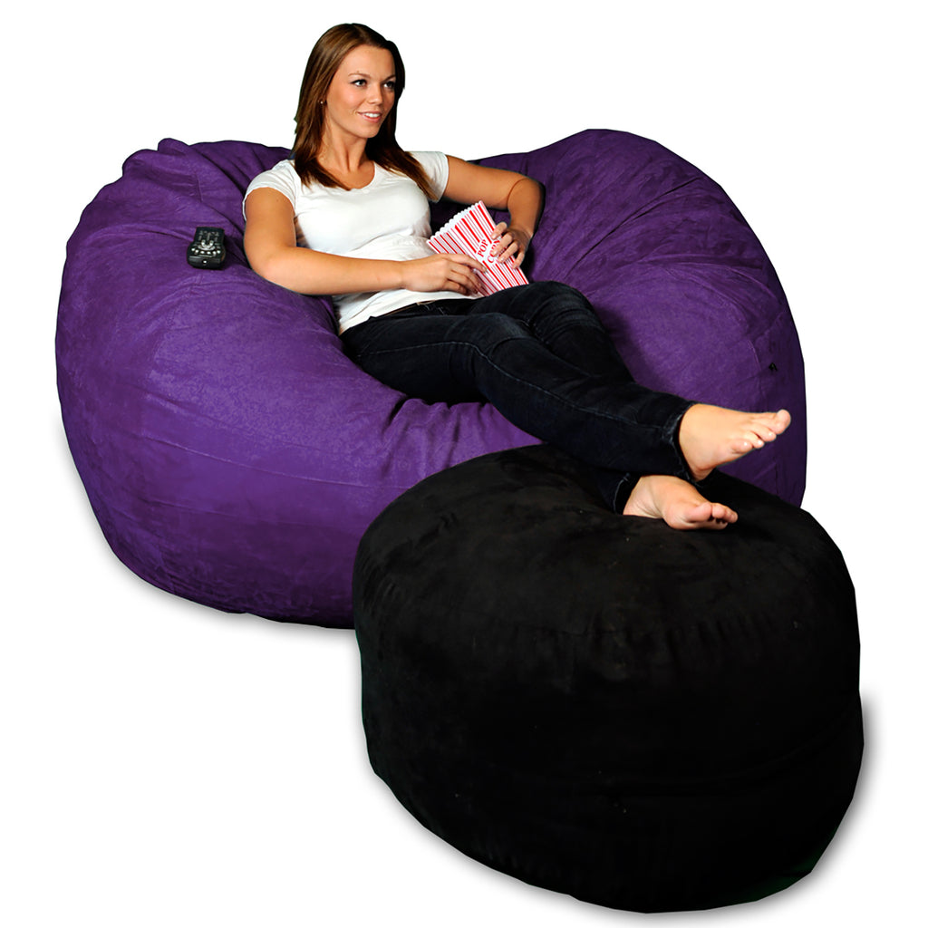 Theater Sacks 5' Adult Bean Bag Lounger  - Purple
