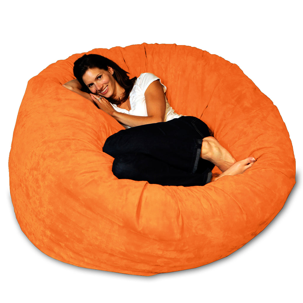 Theater Sacks 5' Large Bean Bag Chair Orange