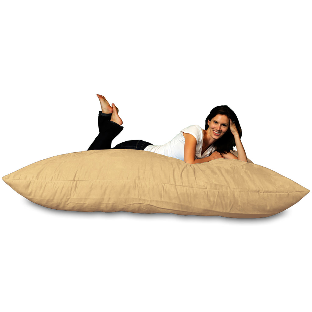 Theater Sacks 6' Adult Bean Bag Floor Pillow Camel Tan