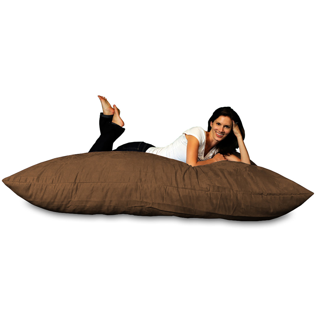 Theater Sacks 6' Adult Bean Bag Floor Pillow - Chocolate Brown