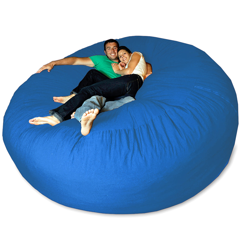 Theater Sacks 8' Huge Bean Bag Chair Royal Blue